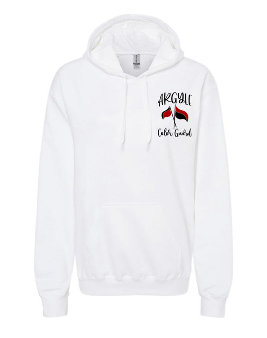 FINAL FEW - Argyle Color Guard - Whimsey Flags - Hoodie Sweatshirt