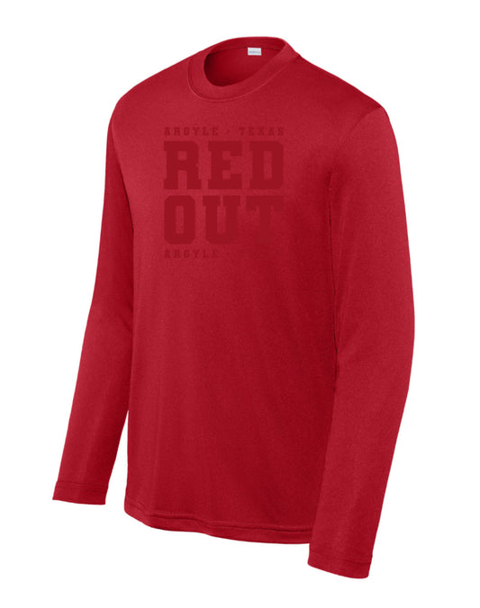 ARGYLEredout YOUTH Sport-Tek Long Sleeve Tee - True Red