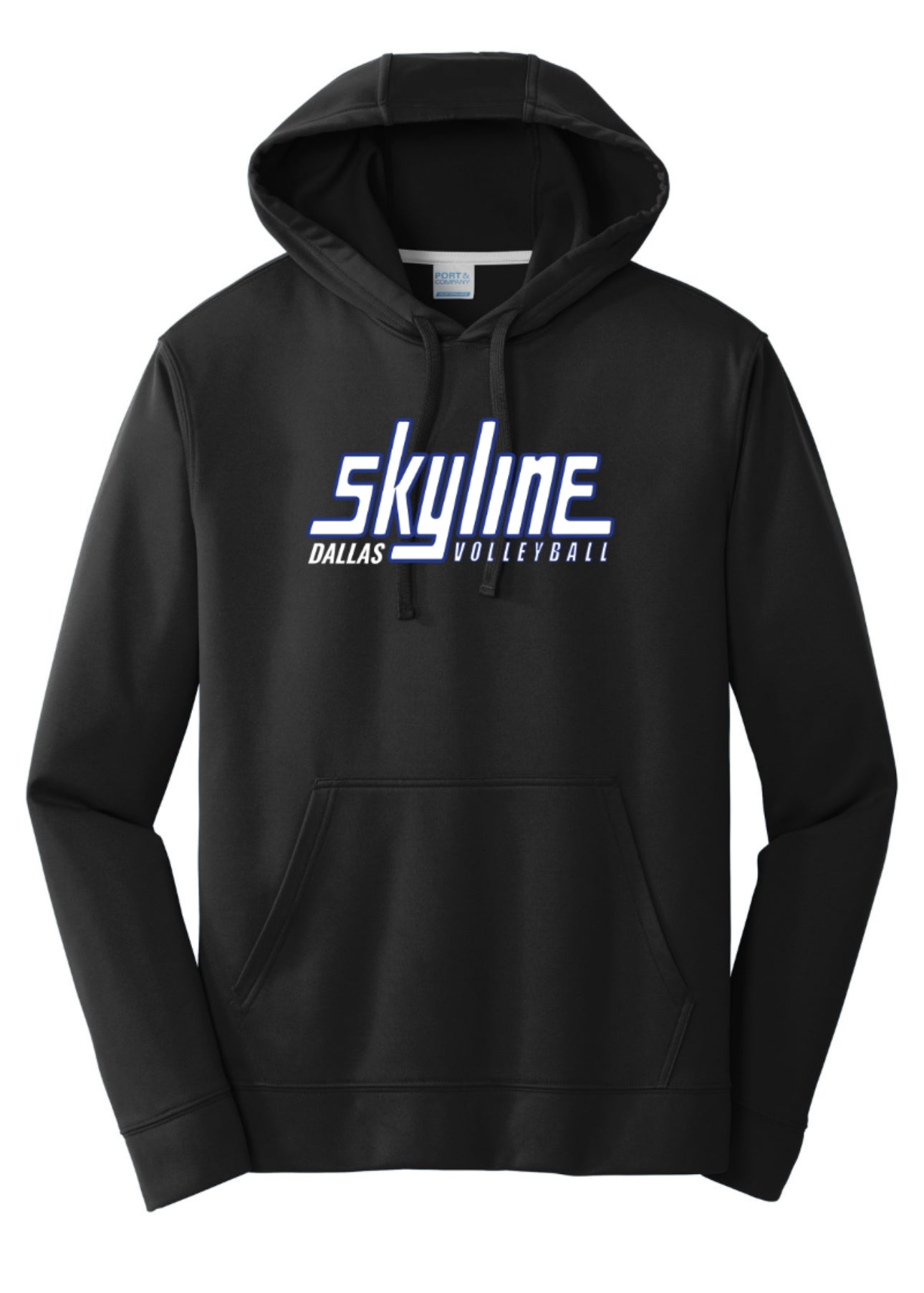 SKYLINE17royal Port & Co Performance Hoodie Sweatshirt - Black