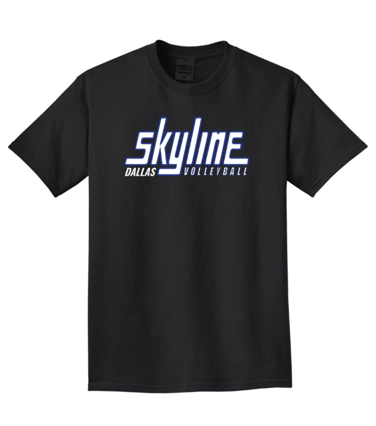 SKYLINE17royal Port & Co Beach Wash Garment-Dyed Short Sleeve - Black