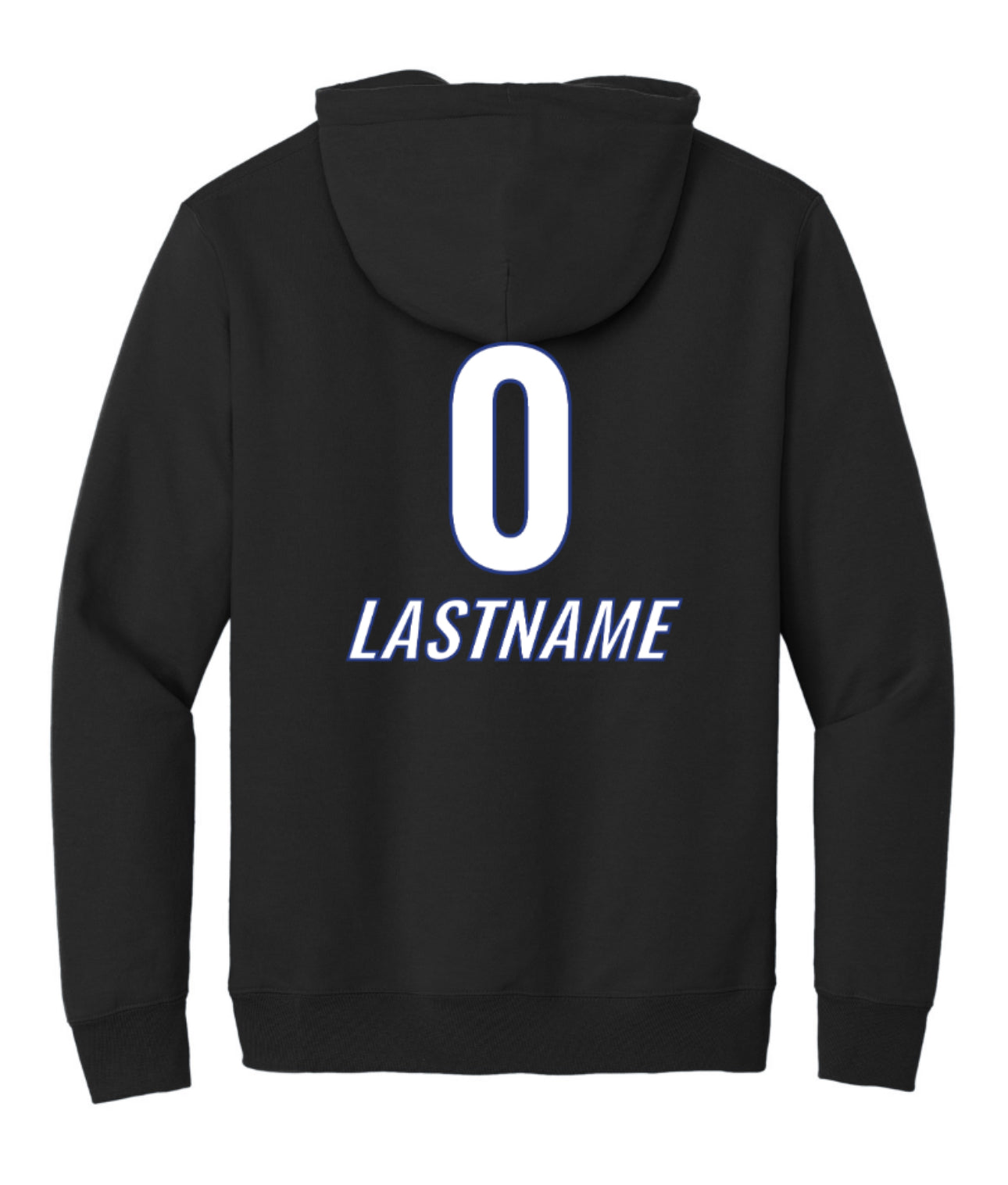 SKYLINE17royal Port and Co Essential Fleece Hoodie Sweatshirt - Jet Black