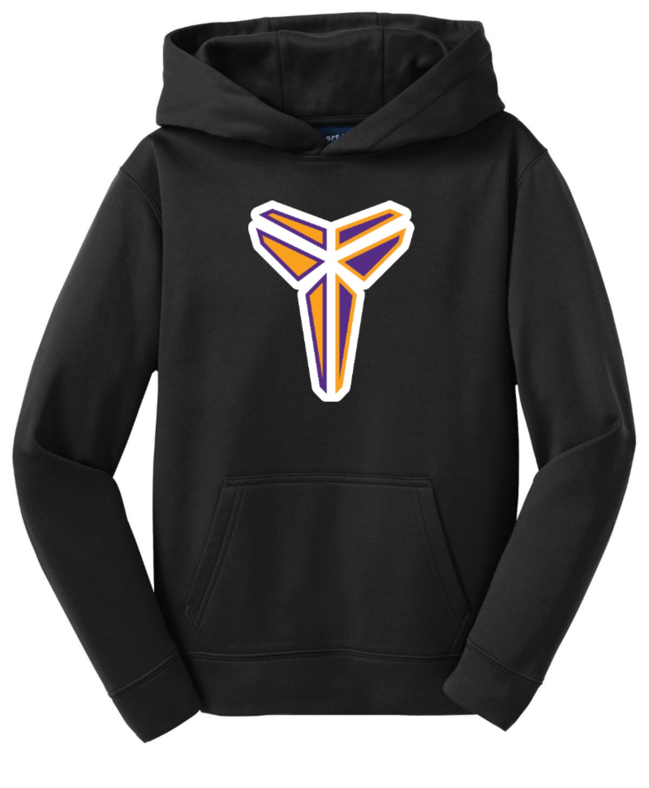 MAMBAmentality Personalized YOUTH Sport-Tek Performance Hoodie Sweatshirt - Black