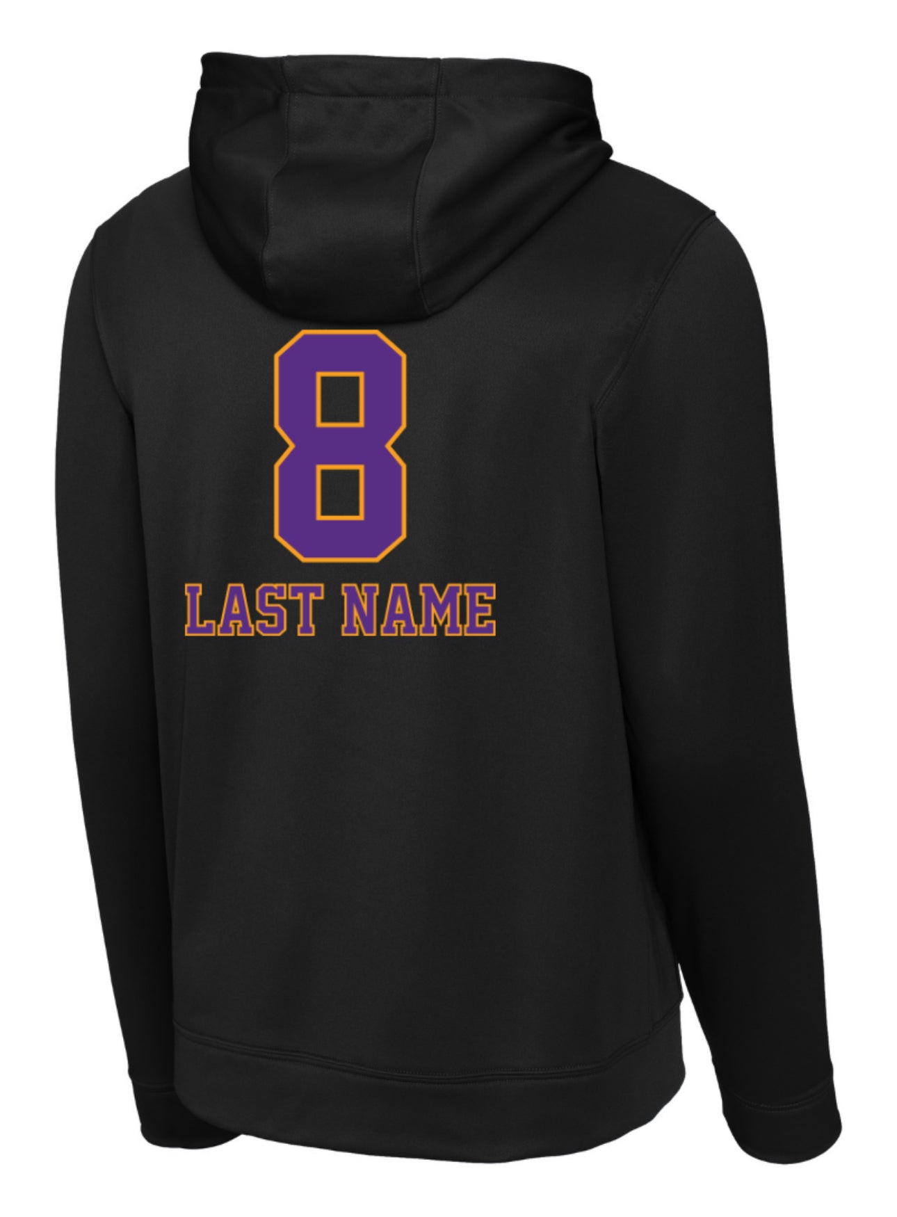 MAMBAmentality Personalized ADULT Sport-Tek Performance Hoodie Sweatshirt - Black