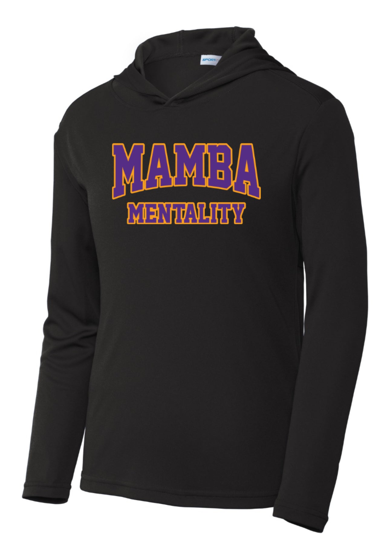 MAMBAmentality Personalized YOUTH Sport-Tek Performance Hoodie Long Sleeve - Black
