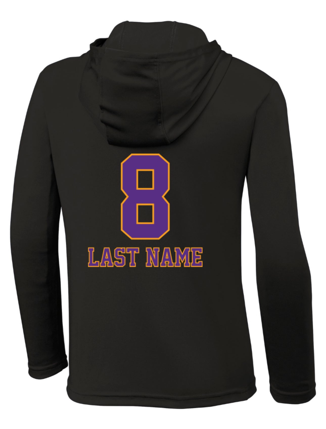 MAMBAmentality Personalized YOUTH Sport-Tek Performance Hoodie Long Sleeve - Black