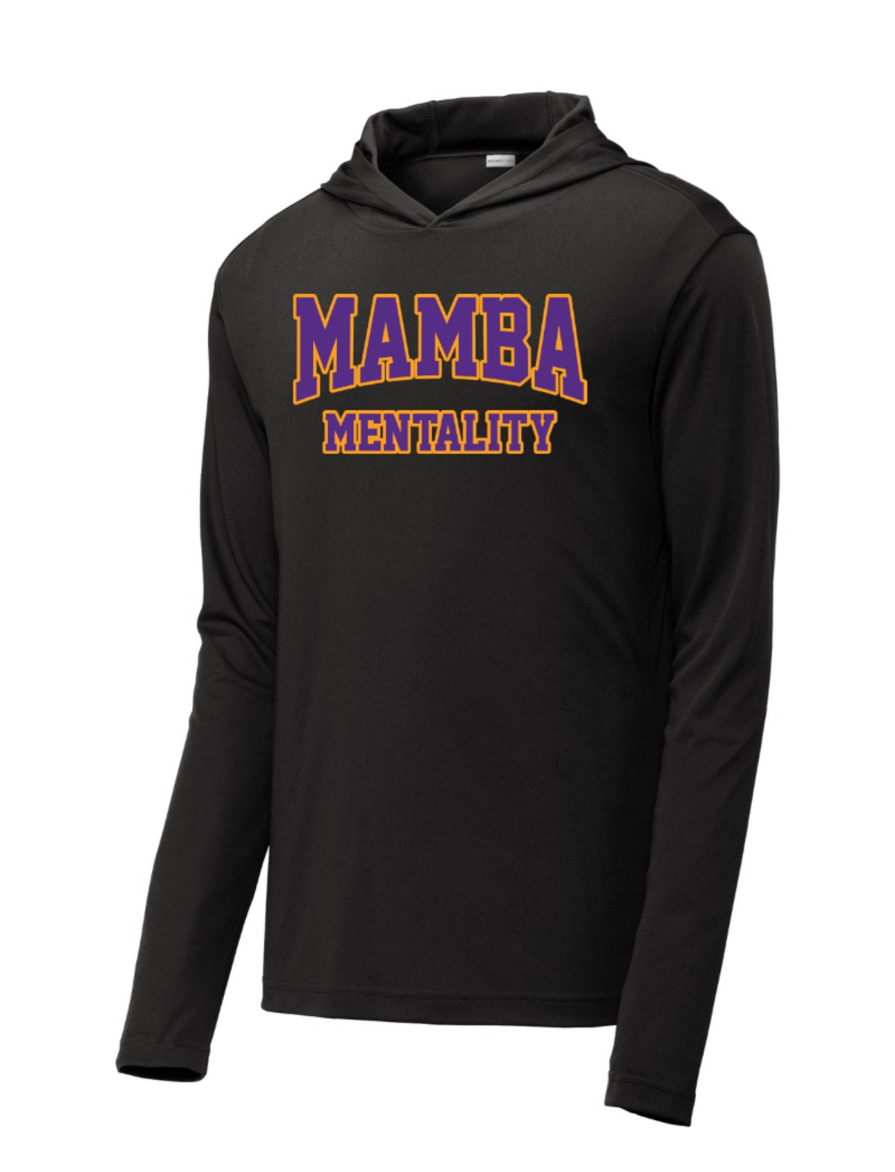 MAMBAmentality Personalized ADULT Sport-Tek Performance Hoodie Long Sleeve - Black