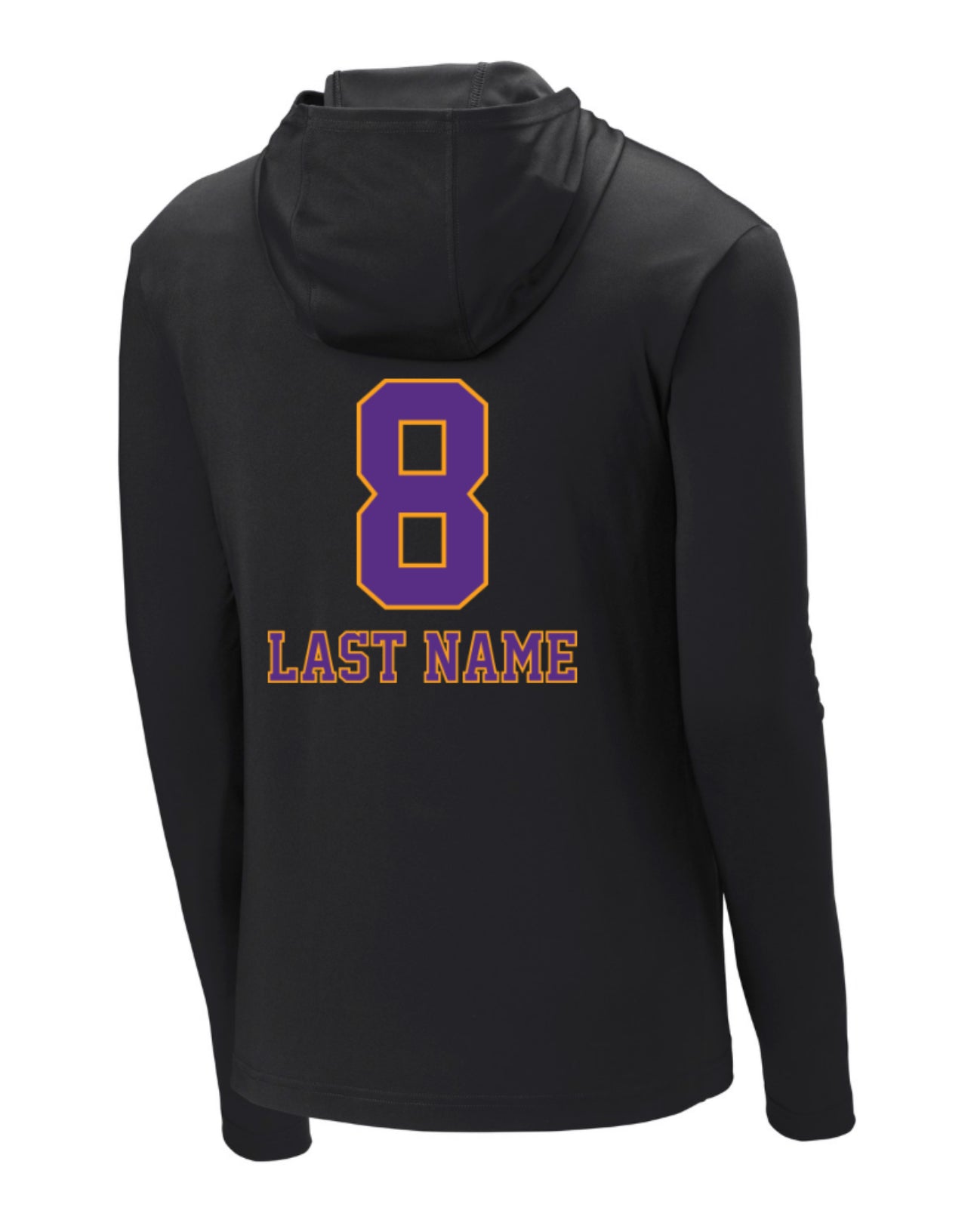 MAMBAmentality Personalized ADULT Sport-Tek Performance Hoodie Long Sleeve - Black