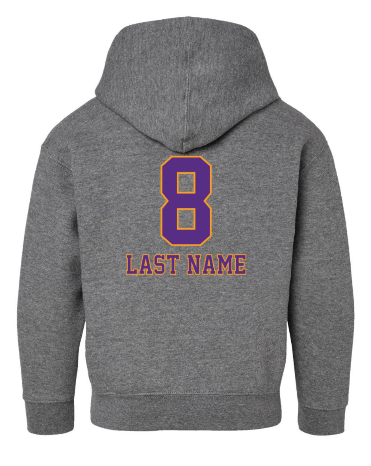 MAMBAmentality Personalized YOUTH LAT Fleece Hoodie Sweatshirt - Granite Heather