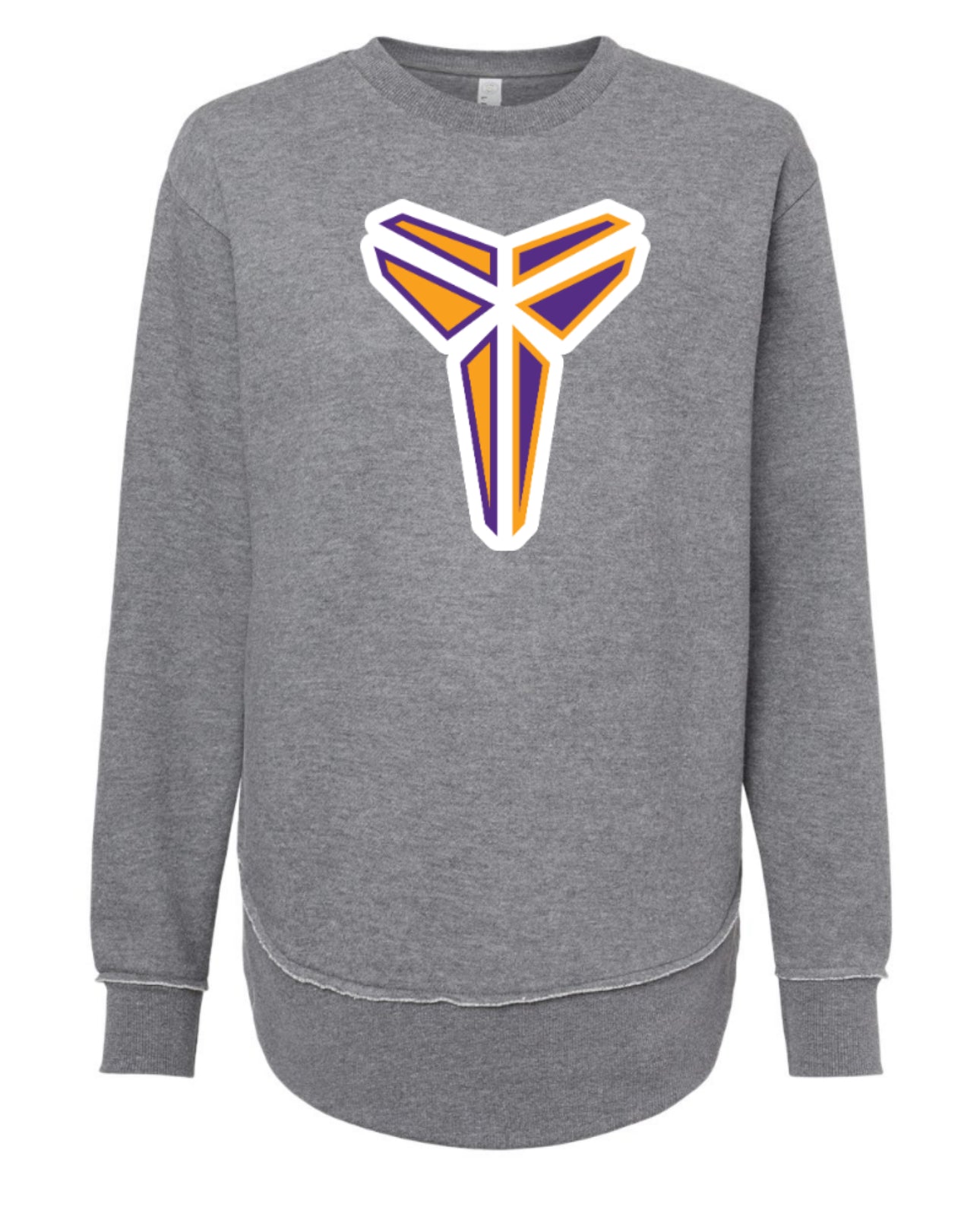 MAMBAmentality Personalized Symbol WOMENS LAT Weekend Fleece Sweatshirt - Granite Heather