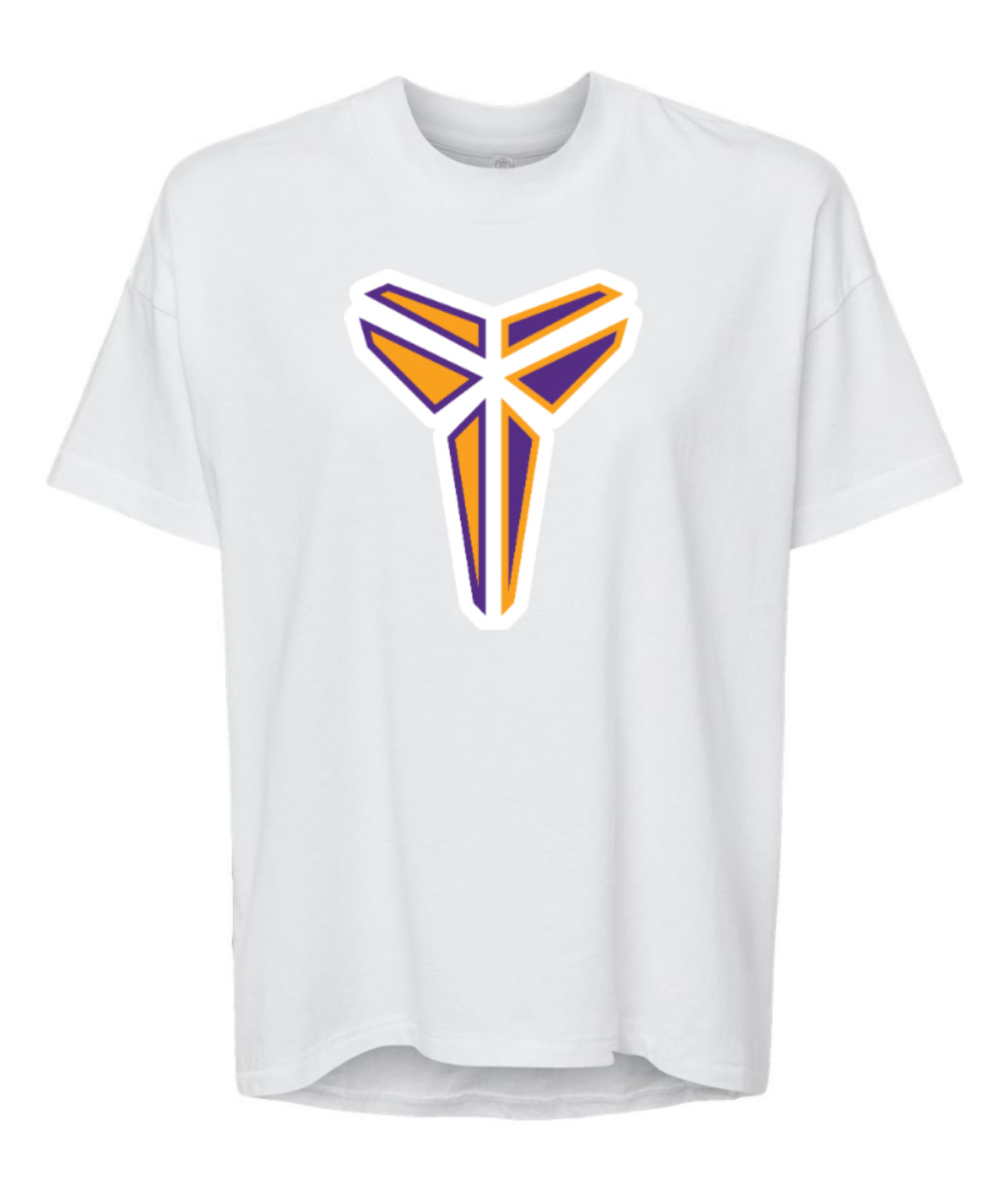 MAMBAmentality Personalized WOMENS LAT Hi-Lo Short Sleeve - White