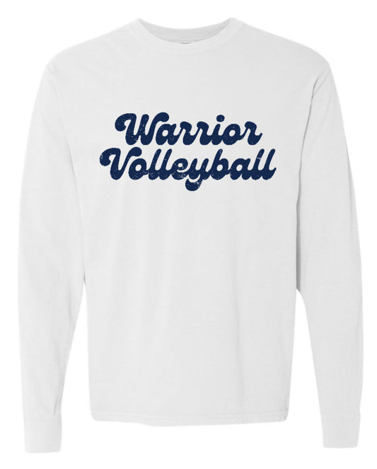 EXTRAS - Warrior Volleyball Long Sleeve - Comfort Colors - White