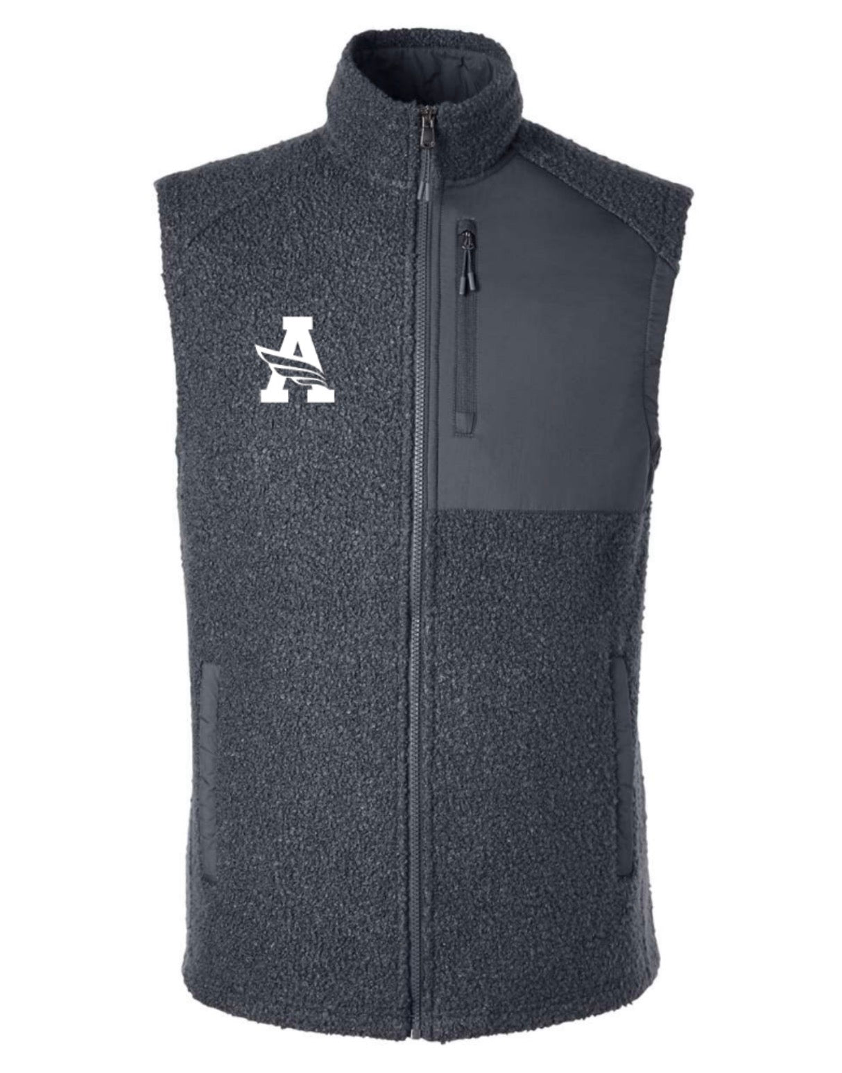 ARGYLEISDleadership North End Men's Sweater Fleece Vest - Black/Black