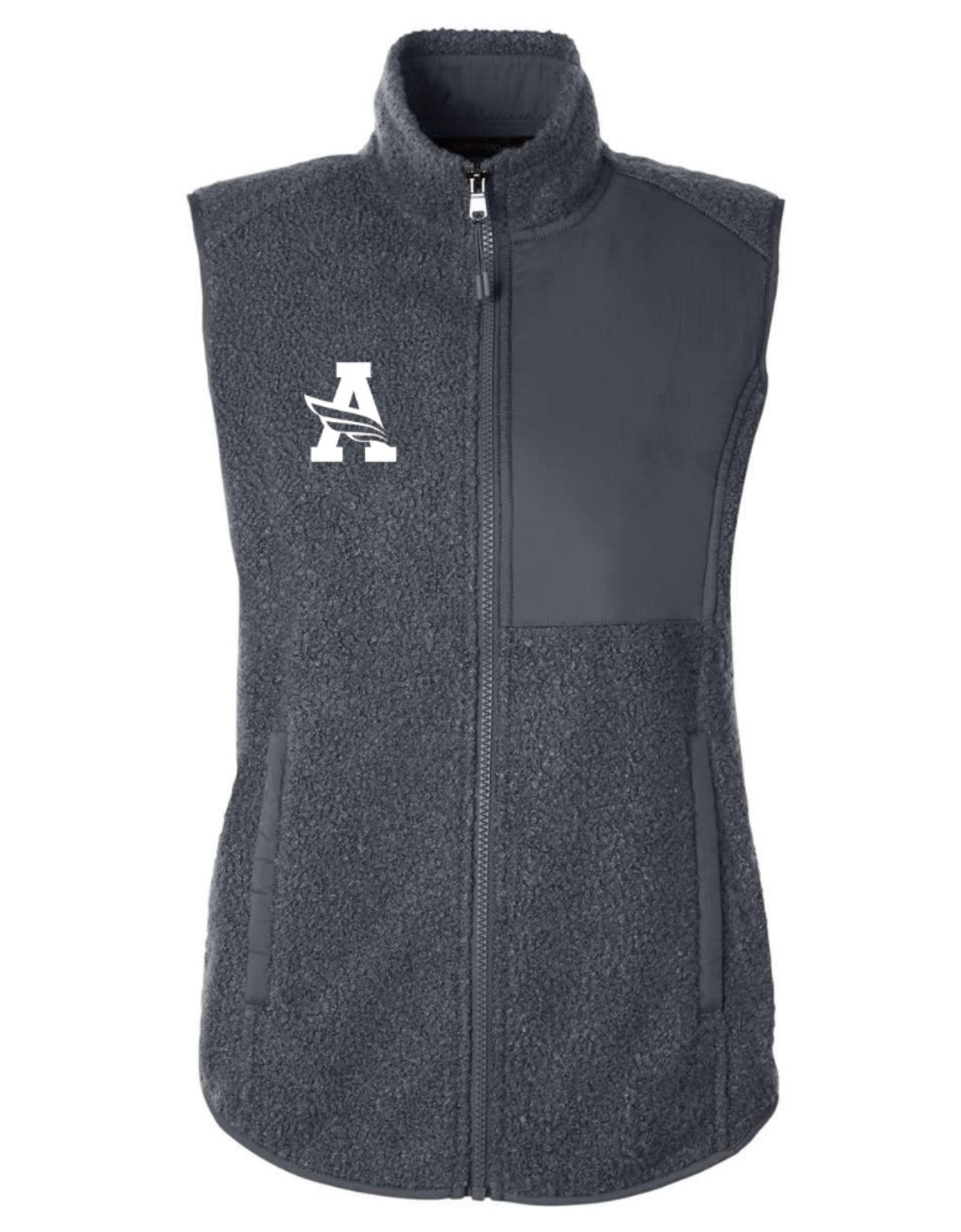 ARGYLEISDleadership North End Women's Sweater Fleece Vest - Carbon/Carbon