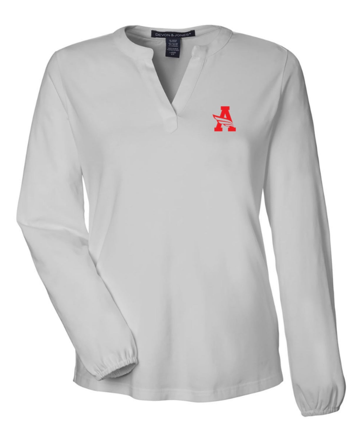 ARGYLEISDleadership Women's Devon & Jones Raleigh V-Neck Long Sleeve - Black