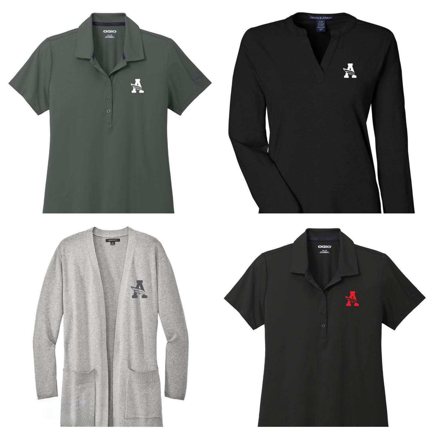 ARGYLEISDleadership Women's OGIO Ragain Short Sleeve Polo - Blacktop