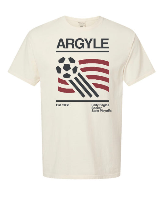 LADY EAGLES PLAYOFFS 2026 ComfortWash Garment Dyed Short Sleeve Tee - Parchment