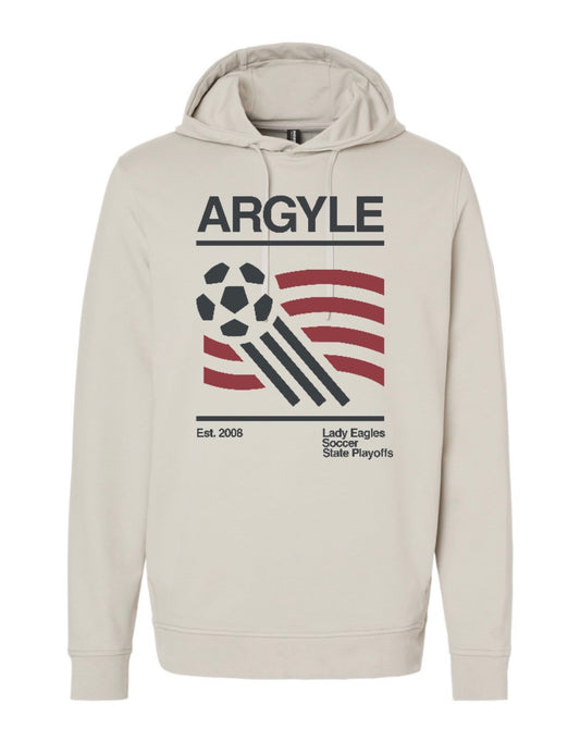 LADY EAGLES PLAYOFFS 2026 Independent Trading Performance Blend Hooded Sweatshirt - Smoke