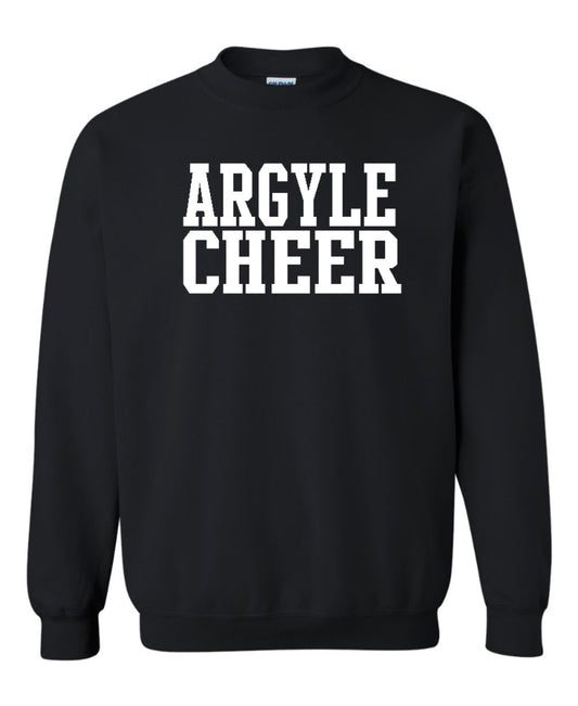 Original ARGYLE CHEER Crewneck Sweatshirt - Youth + Adult - Black