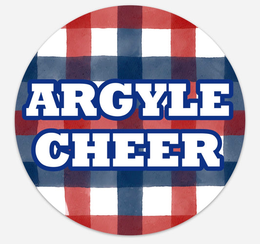 2026ARGYLECheer Vinyl Sticker - Argyle Middle School