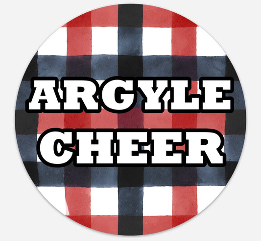 2026ARGYLECheer Vinyl Sticker - Argyle High School