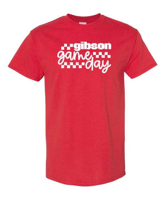 GIBSON GAMEDAY Short Sleeve Tee - Youth + Adult - Red