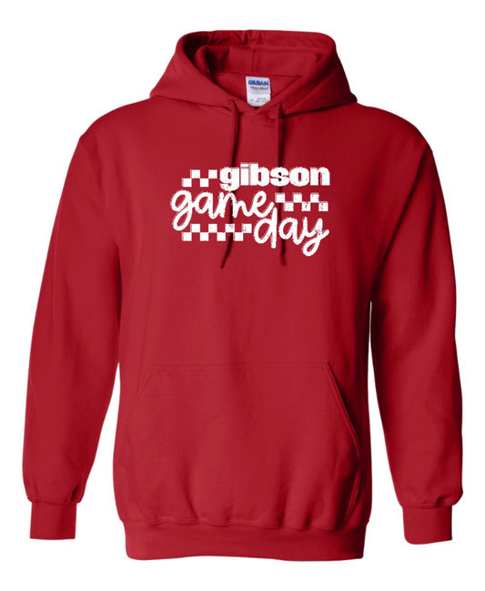 GIBSON GAMEDAY Hoodie Sweatshirt - Youth + Adult - Red