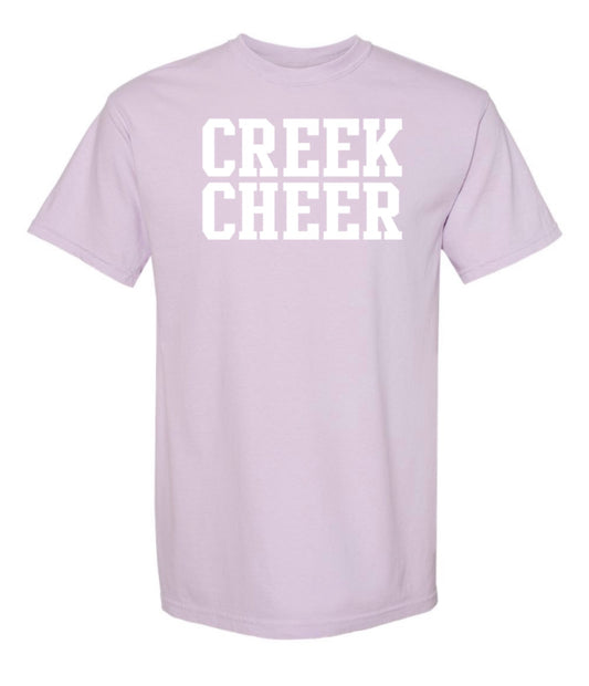 ADULT Original CREEK CHEER Comfort Colors Garment-Dyed Short Sleeve Tee - Orchid