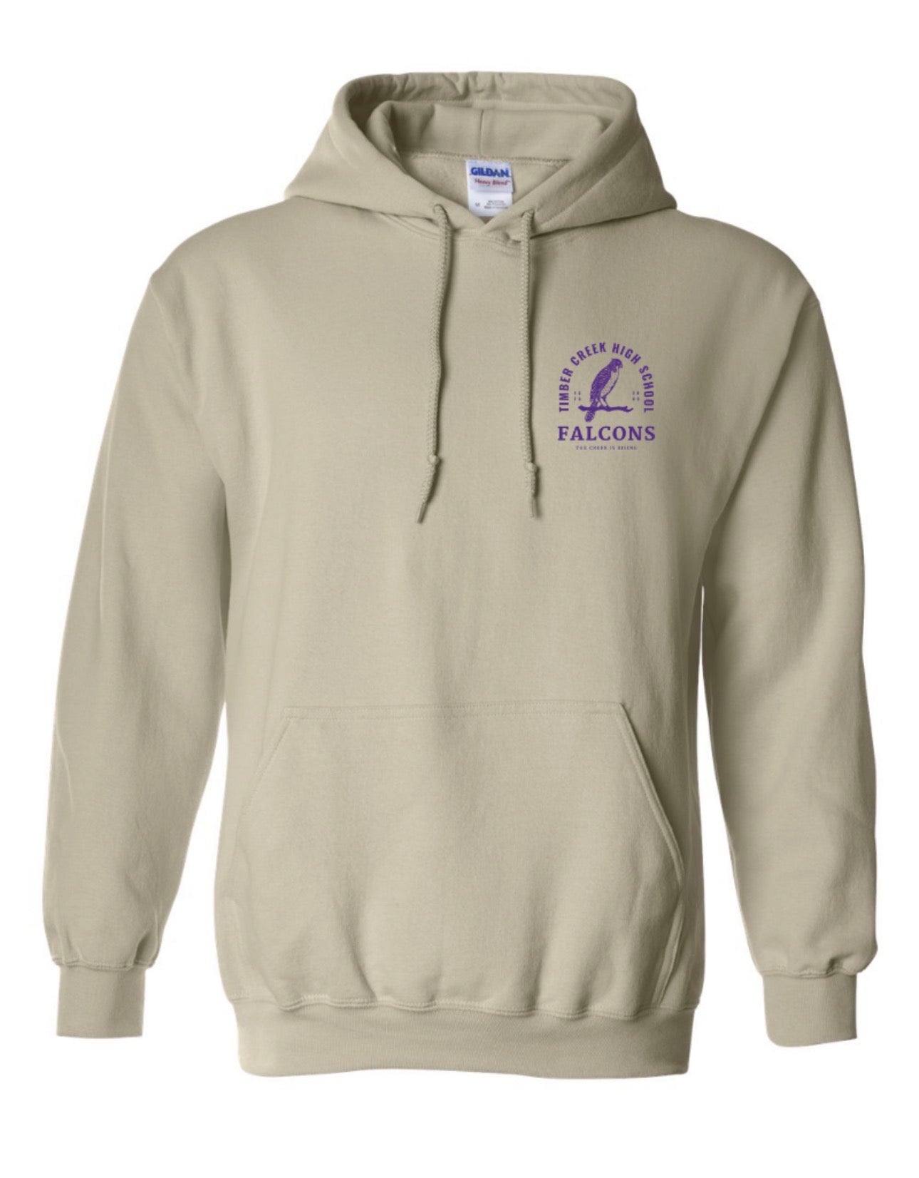 ADULT FALCONS ARCH Gildan Heavy Blend Hooded Sweatshirt - Sand