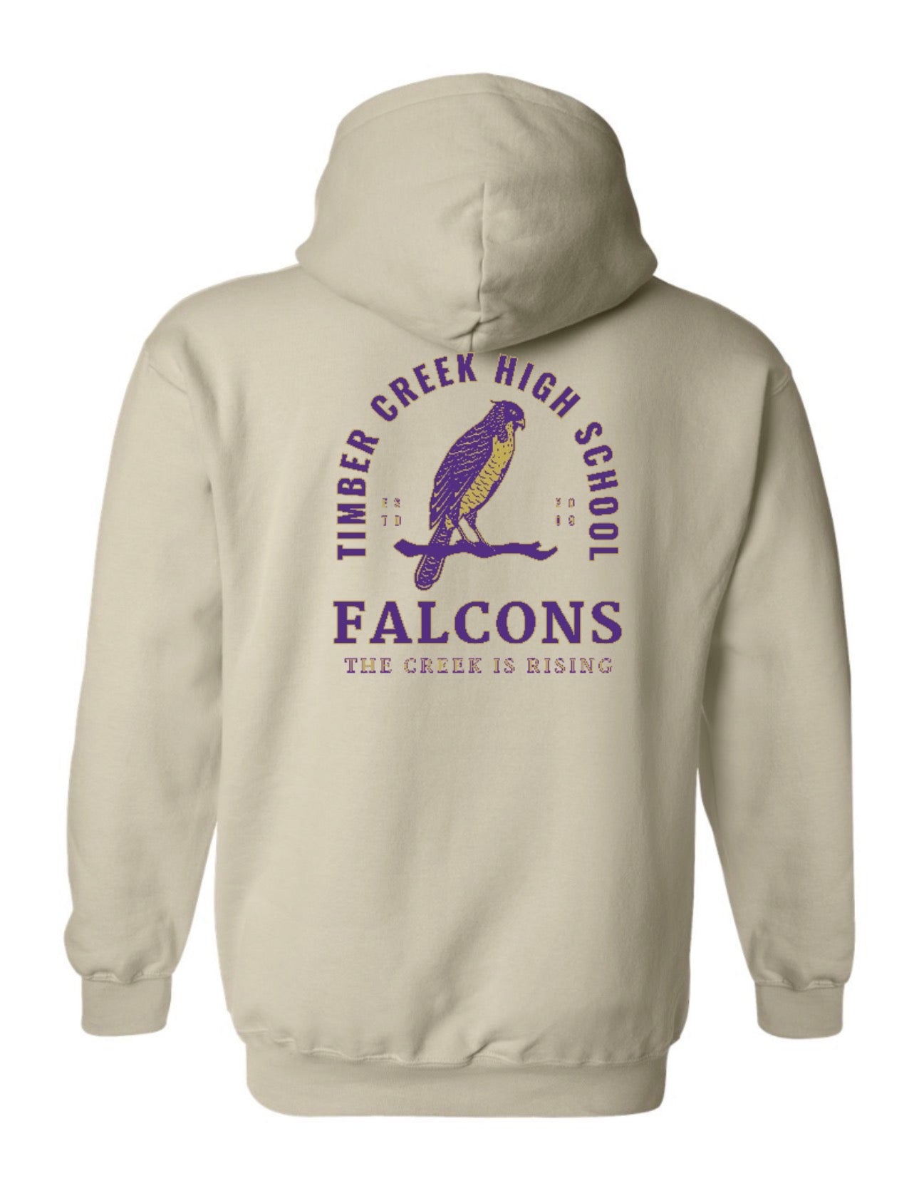ADULT FALCONS ARCH Gildan Heavy Blend Hooded Sweatshirt - Sand