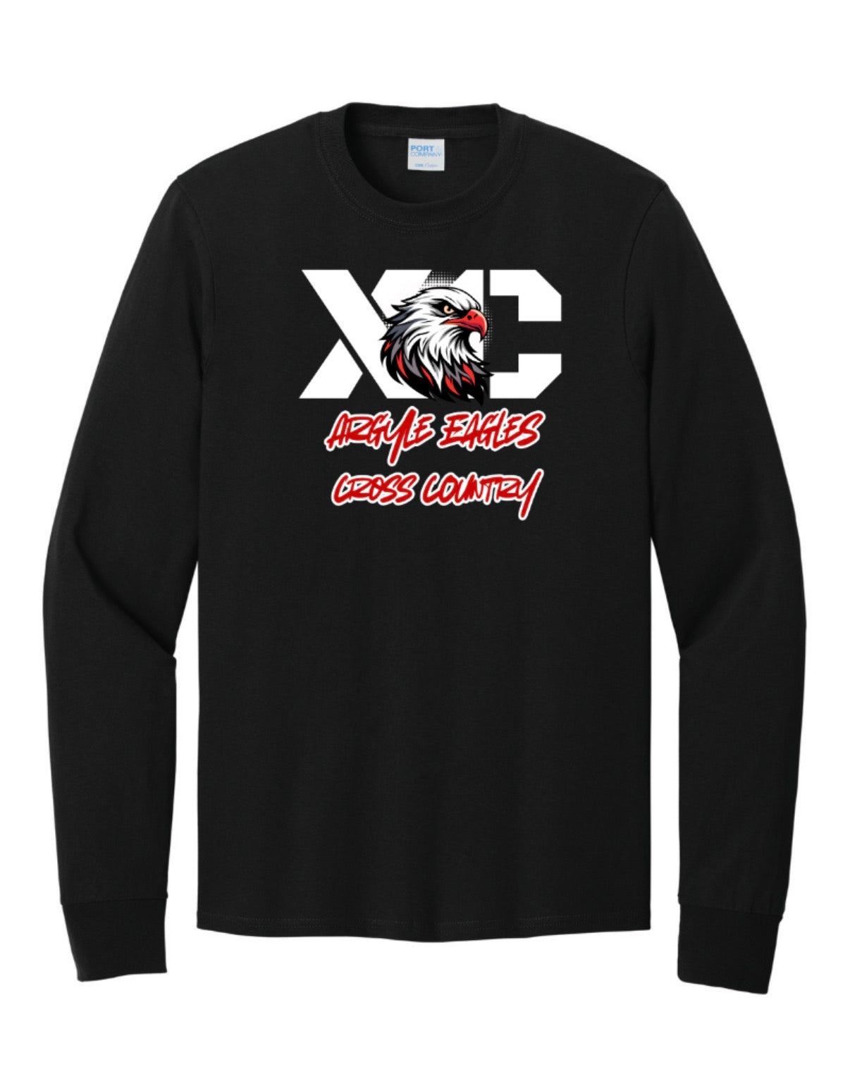 2026 Argyle Cross Country - Long Sleeve Tee - Adult - Black