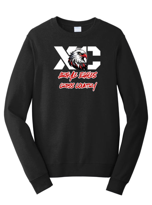 2026 Argyle Cross Country - Crewneck Sweatshirt - Adult - Black