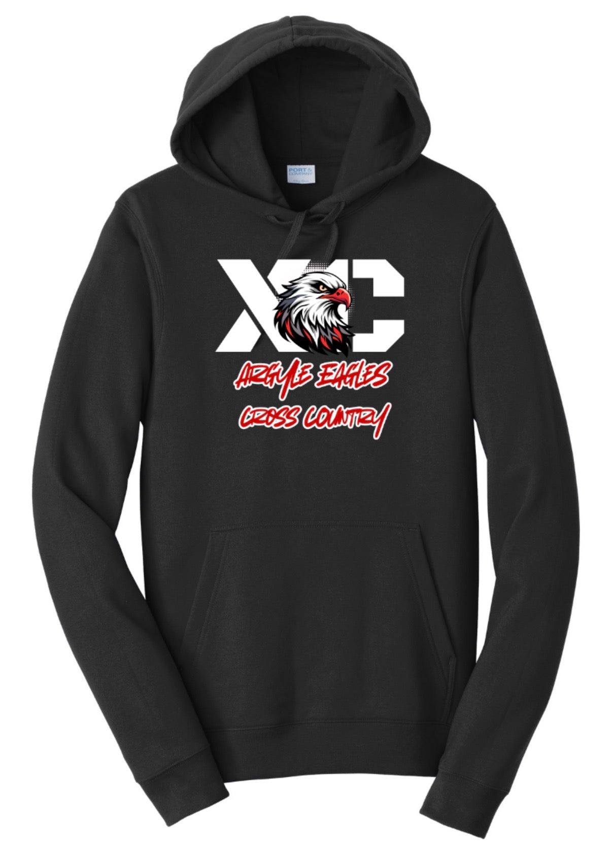 2026 Argyle Cross Country - Hoodie Sweatshirt - Adult - Black