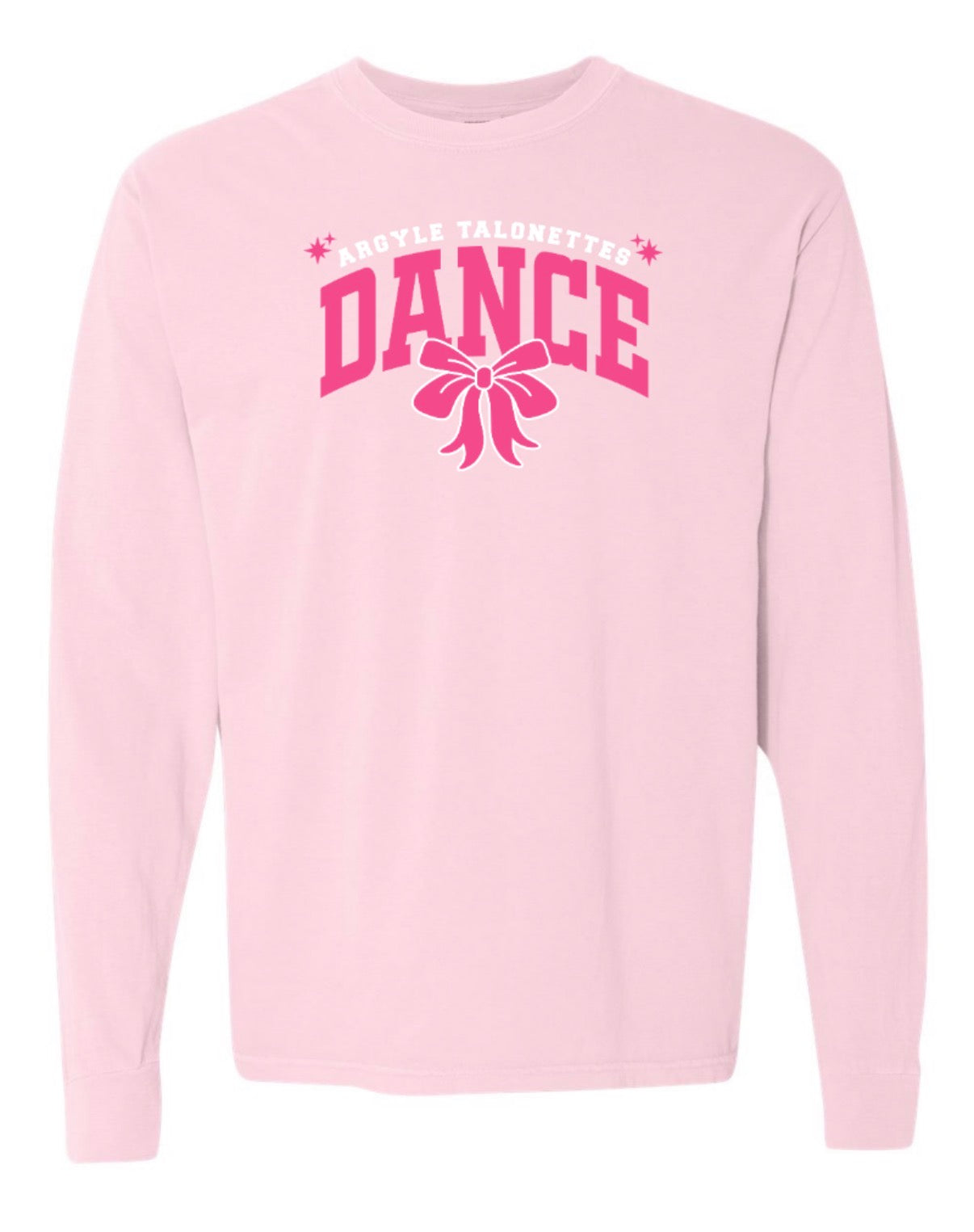 Talonettes DANCE - Comfort Colors Long Sleeve - ADULT - Blossom Pink