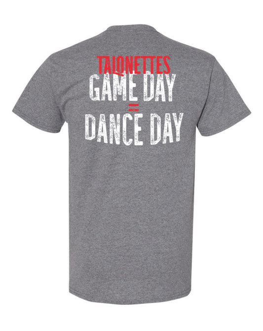 Talonettes FOOTBALL - Gildan 100% Cotton Short Sleeve Tee - ADULT - Graphite Heather
