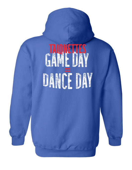 Talonettes FOOTBALL -  Gildan Heavy Blend Hooded Pullover Sweatshirt - ADULT - Royal