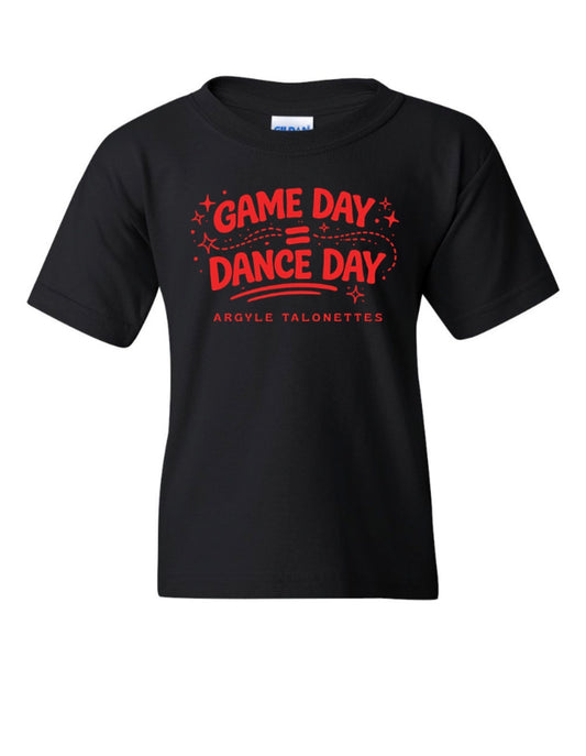 Talonettes DANCE DAY - Gildan 100% Cotton Short Sleeve Tee - YOUTH - Black