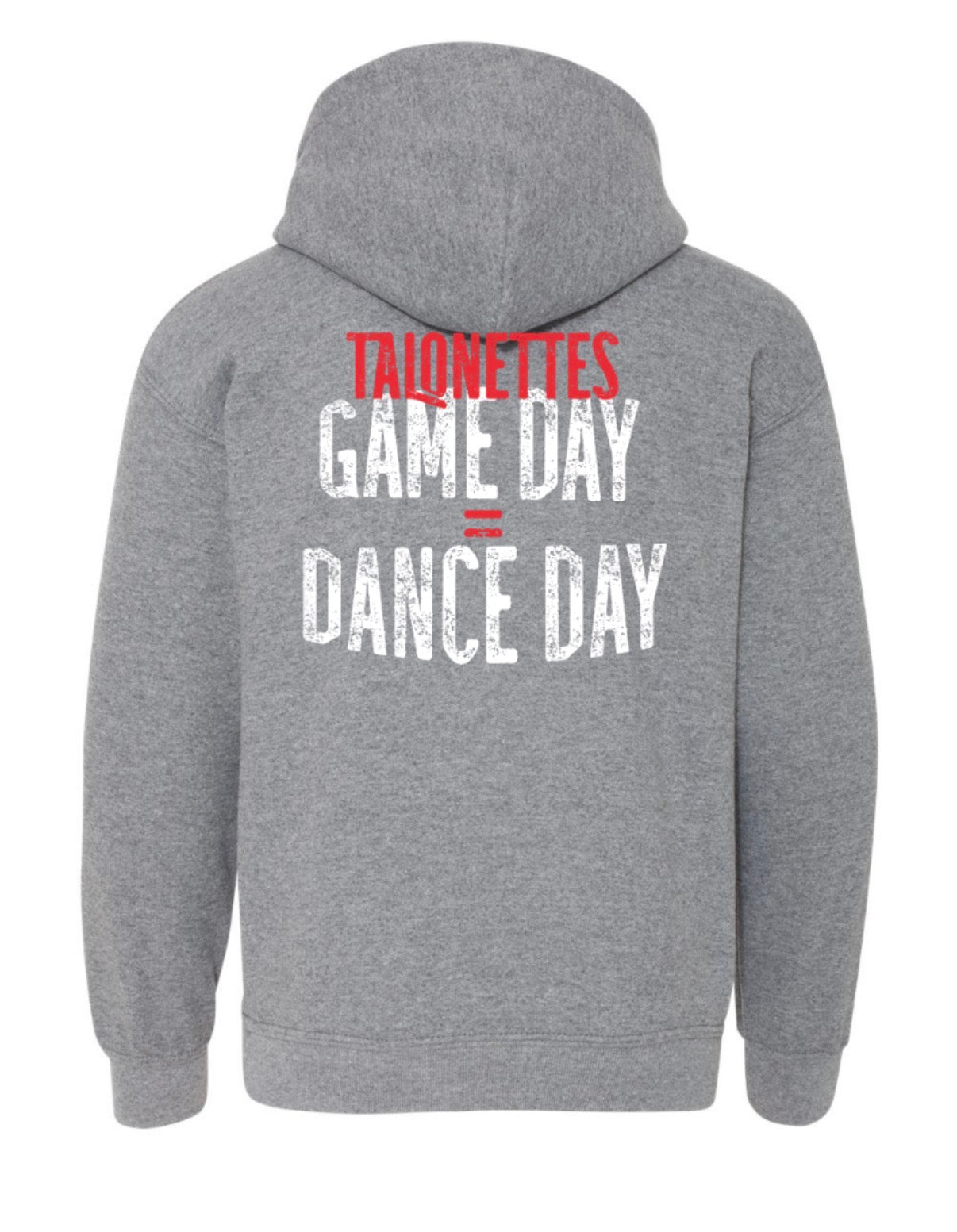 Talonettes FOOTBALL -  Gildan Heavy Blend Hooded Pullover Sweatshirt - YOUTH - Graphite Heather