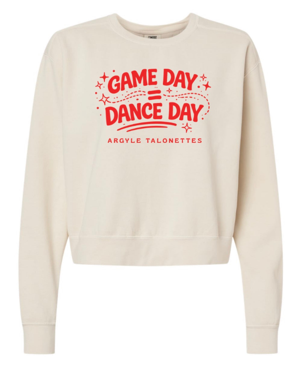 Talonettes DANCE DAY - Comfort Colors Mid-Length Heavyweight Crewneck Sweatshirt - ADULT - Ivory