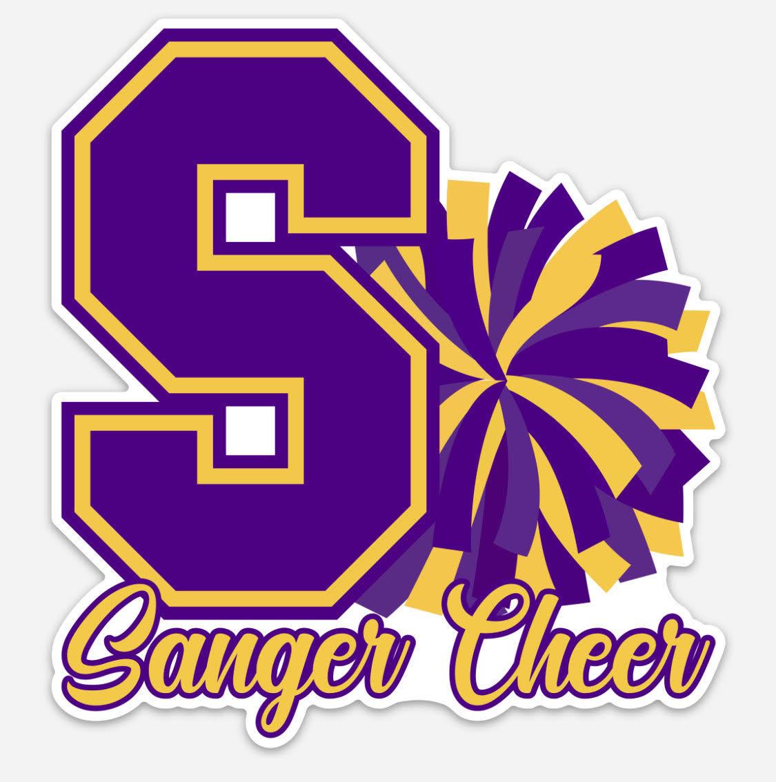 2025 Sanger High School JUNIOR VARSITY Yard Sign + Vinyl Sticker
