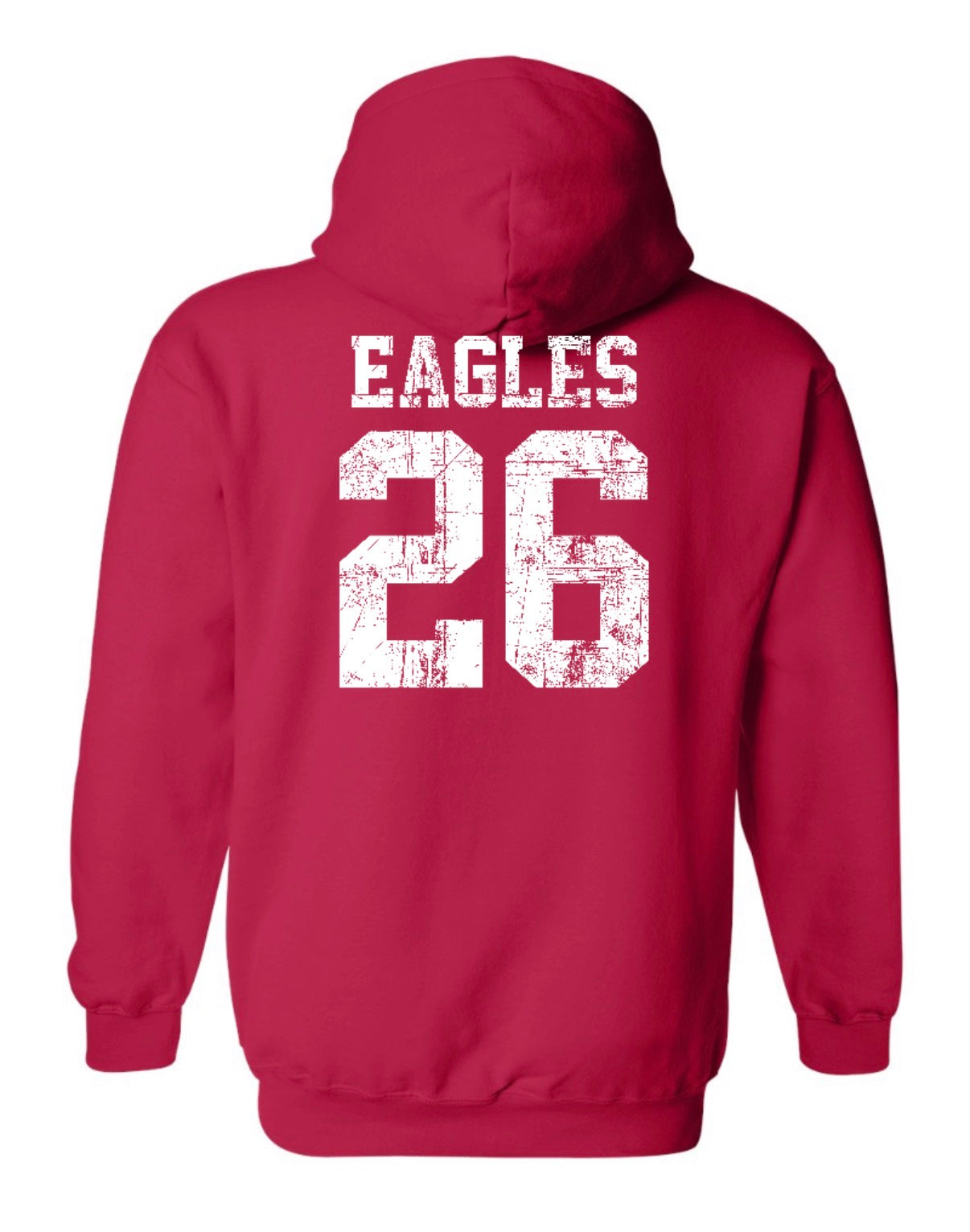 Argyle RED OUT HeavyBlend Hooded Sweatshirt - Adult - Cherry Red
