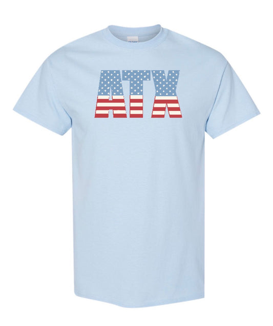 Argyle USA HeavyCotton Short Sleeve Tee - Youth + Adult - Light Blue