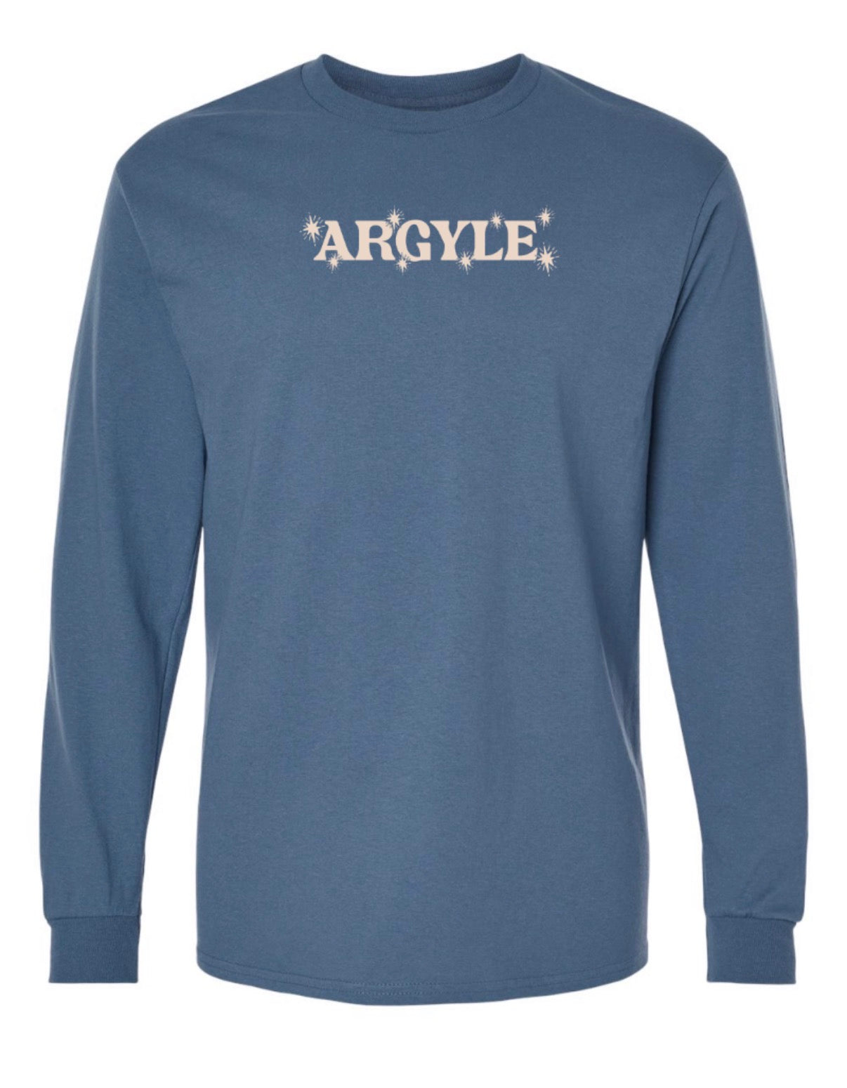 Argyle COUNTRY HeavyCotton Long Sleeve Tee - Adult - Indigo Blue