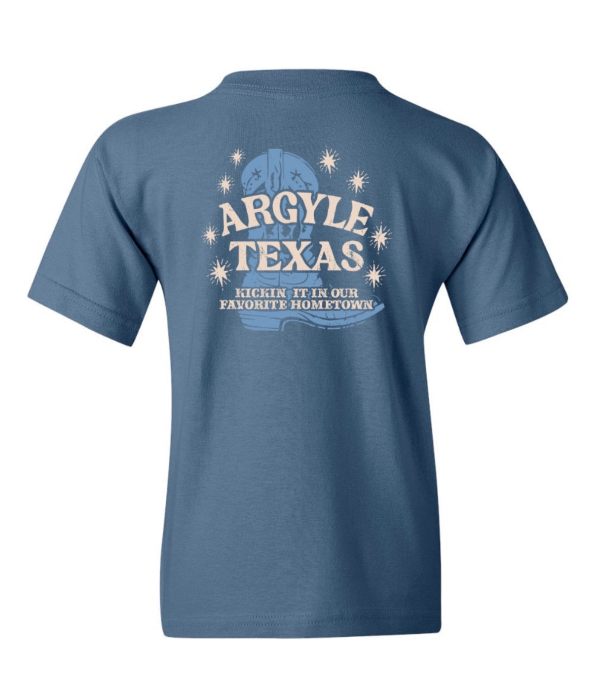 Argyle COUNTRY HeavyCotton Short Sleeve Tee - Youth + Adult - Indigo Blue