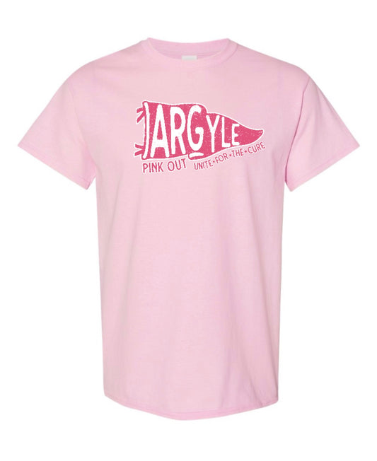 Argyle PINK OUT HeavyCotton Short Sleeve Tee - Youth + Adult - Light Pink