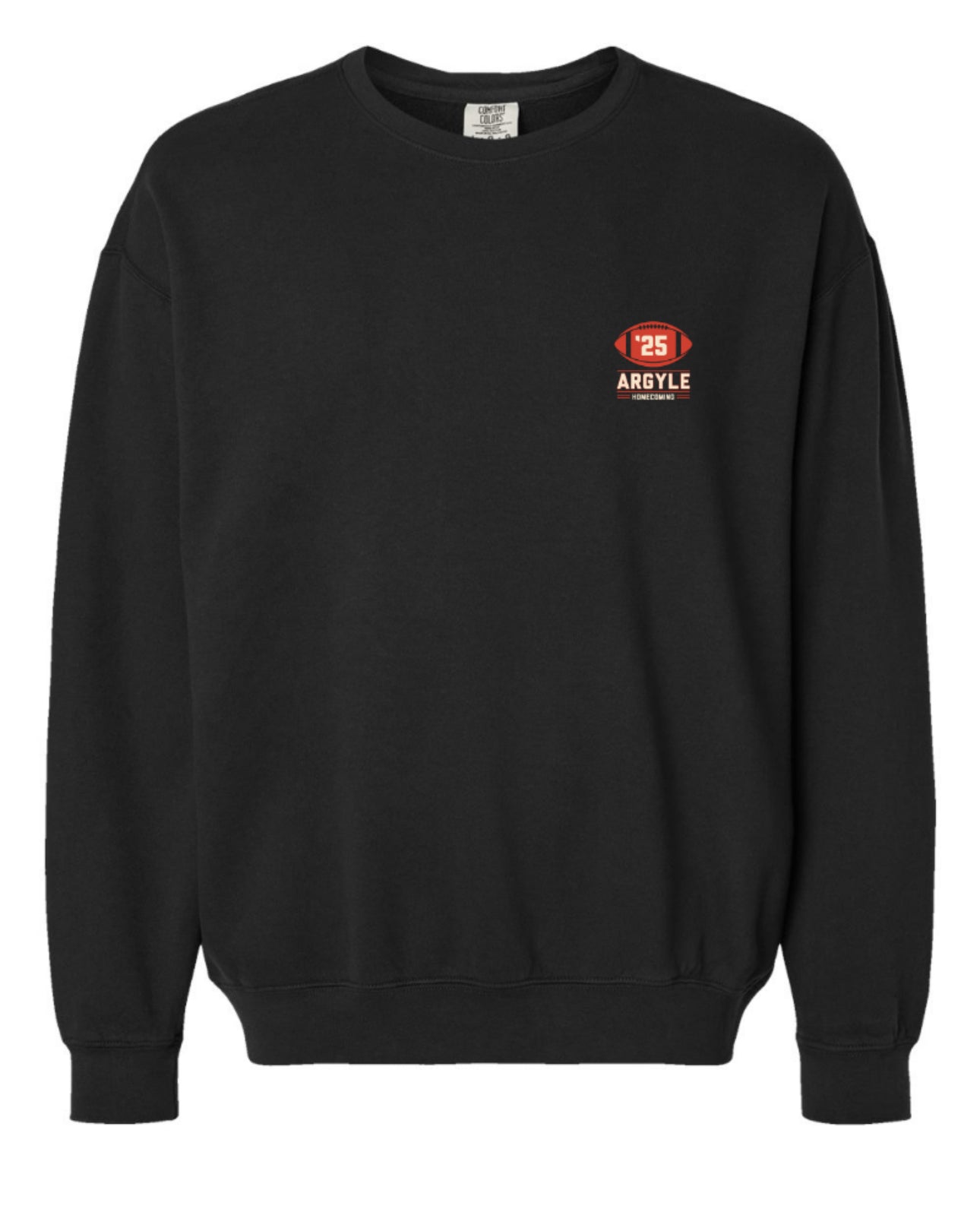 ArgyleCheer Homecoming Spirit Crewneck Sweatshirt - Adult - Black