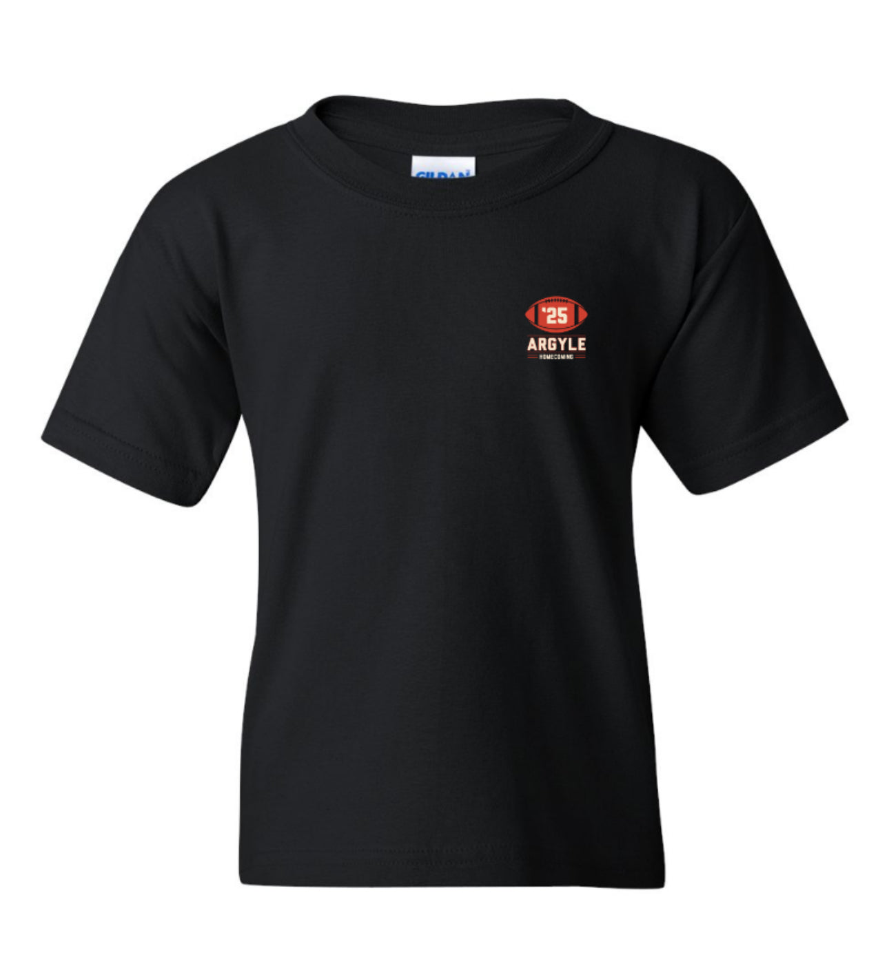 ArgyleCheer Homecoming Spirit Short Sleeve Tee - Youth - Black