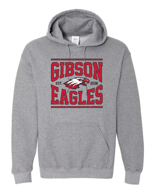 2026 Gibson Tradition - Gildan Heavy Blend Hoodie Sweatshirt - ADULT - Heather Grey