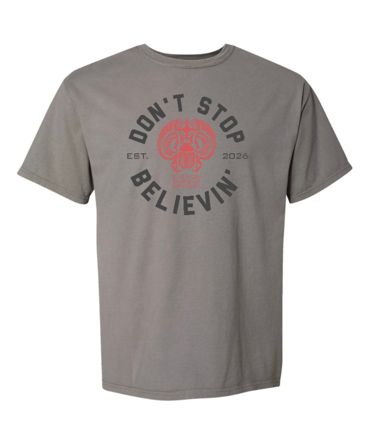 2026 Gibson Concert - ComfortWash Garment-Dyed Short Sleeve Tee - YOUTH + ADULT - Concrete Grey
