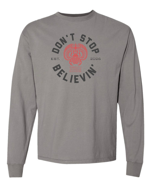 2026 Gibson Concert - ComfortWash Garment-Dyed Long Sleeve Tee - ADULT - Concrete Grey