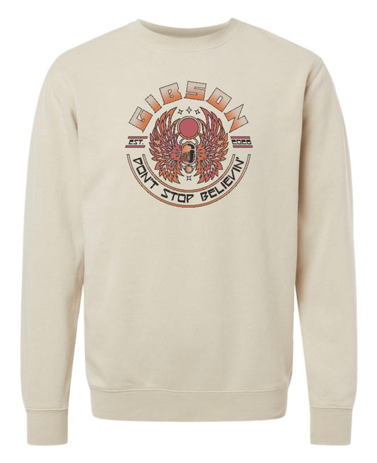 2026 Gibson Journey Circle - Independent Trading Pigment-Dyed SOFTEST Crewneck Sweatshirt - ADULT - Pigment Ivory